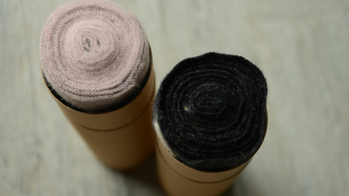 pink and black lambswool scarves