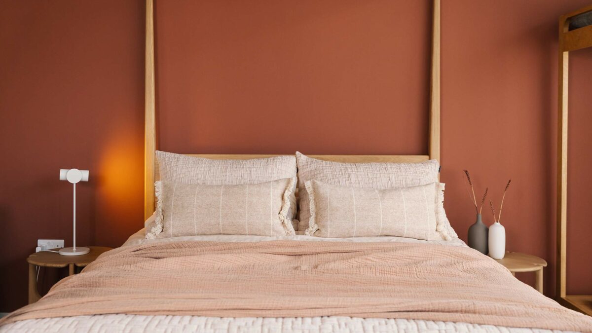 pink clay muslin bedspread 1