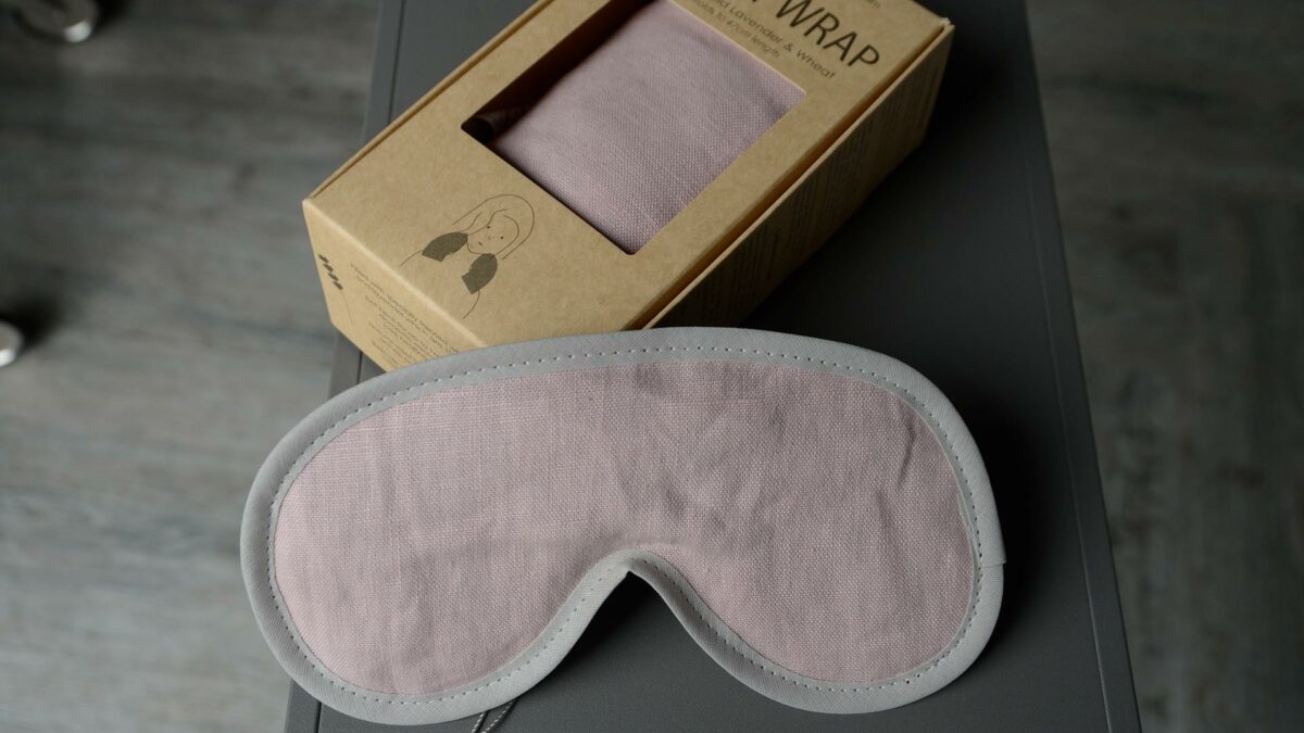 lavender & wheat filled wrap and eye mask