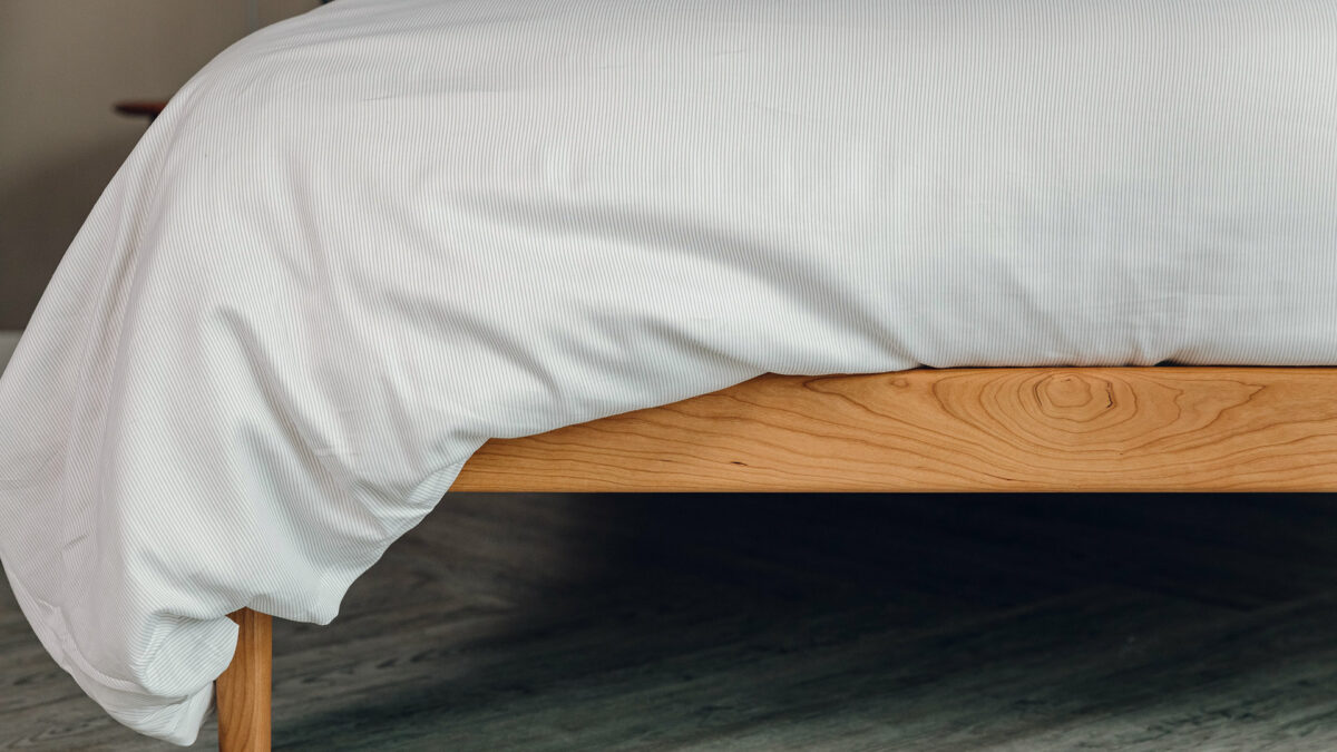 pinstripe pattern duvet set