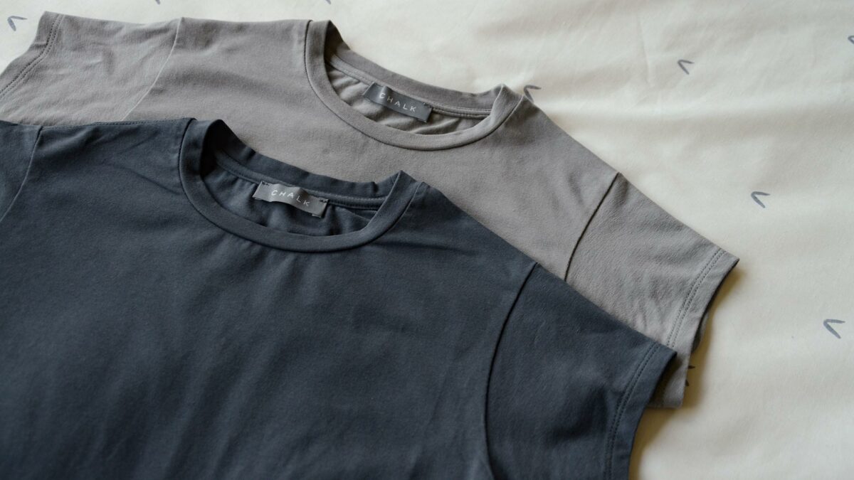 plain t shirts dark grey and light warm grey