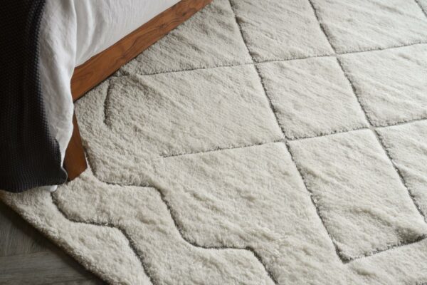 plush zigzag rug