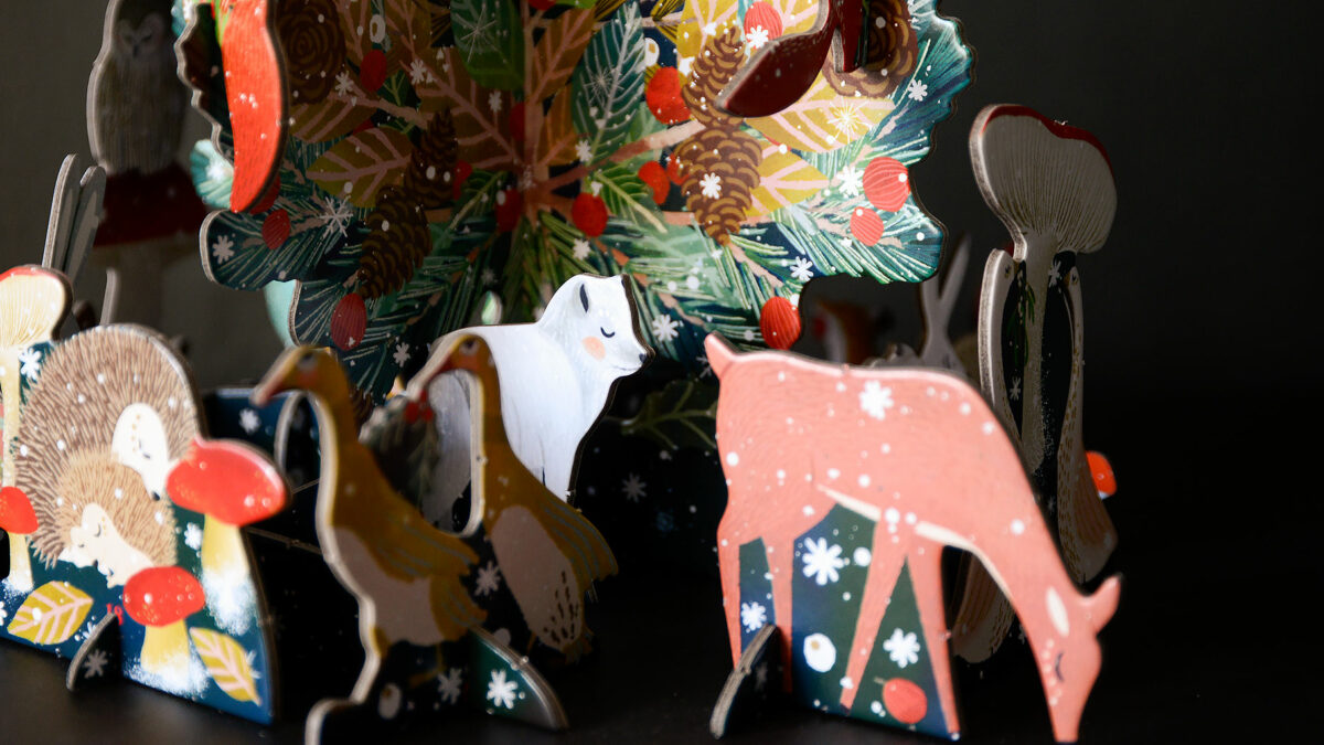 pop and slot advent detail woodland creatures