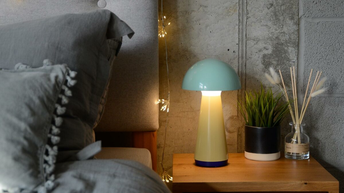 portable contrast mushroom light mint