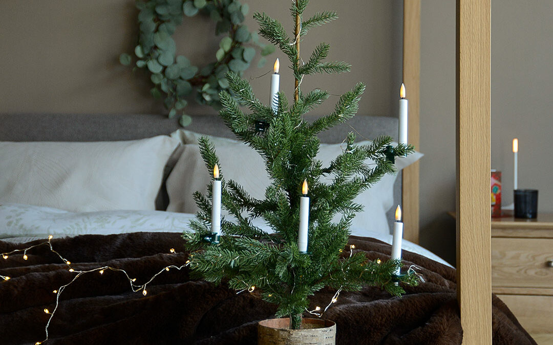 xmas tree candles clip on light string