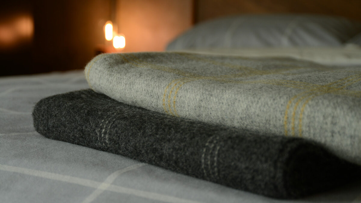 modern windowpane pattern throws