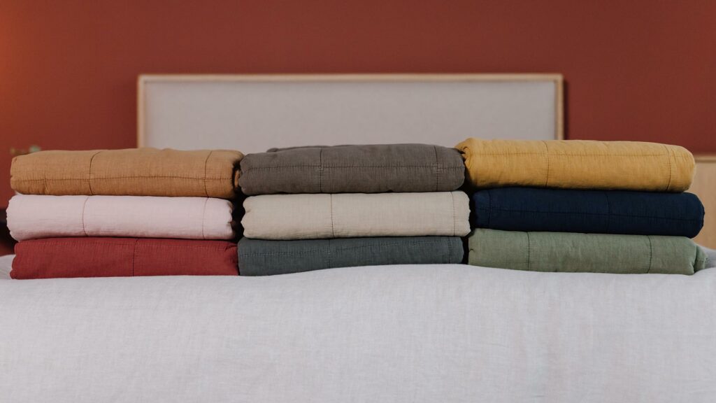 quilted throws colour range 1