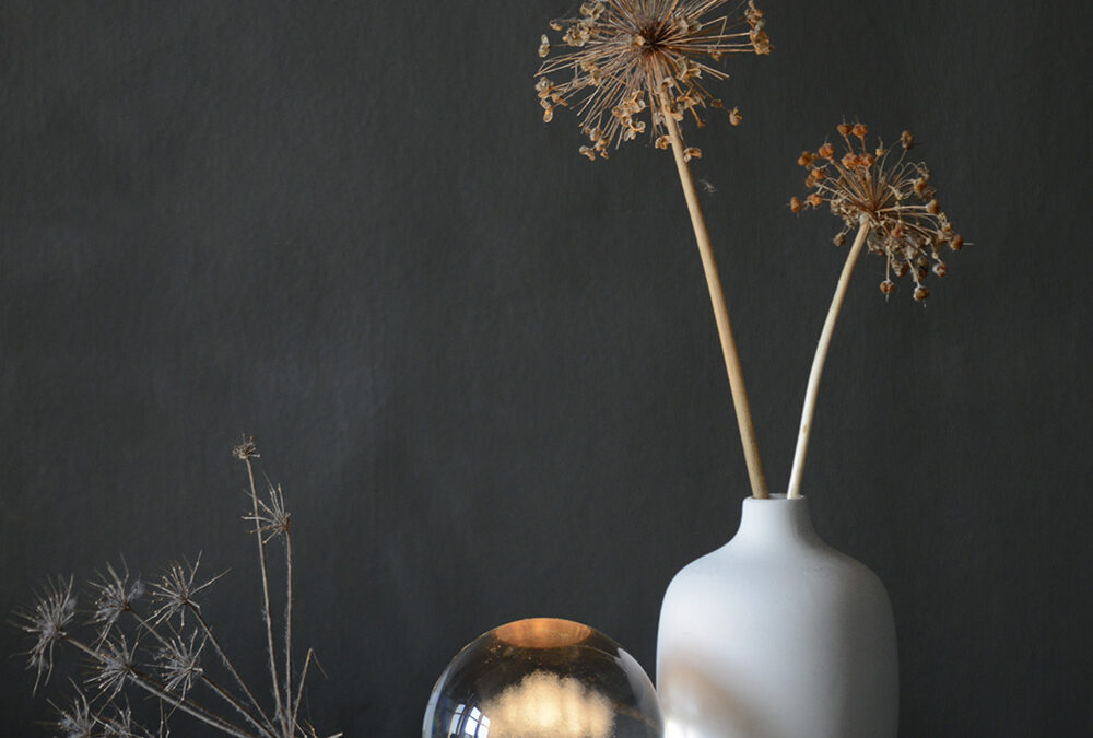 raincloud light and vase portrait