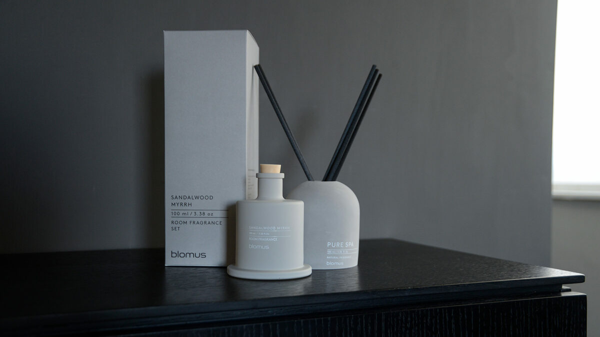 refillable concrete look room scent diffuser