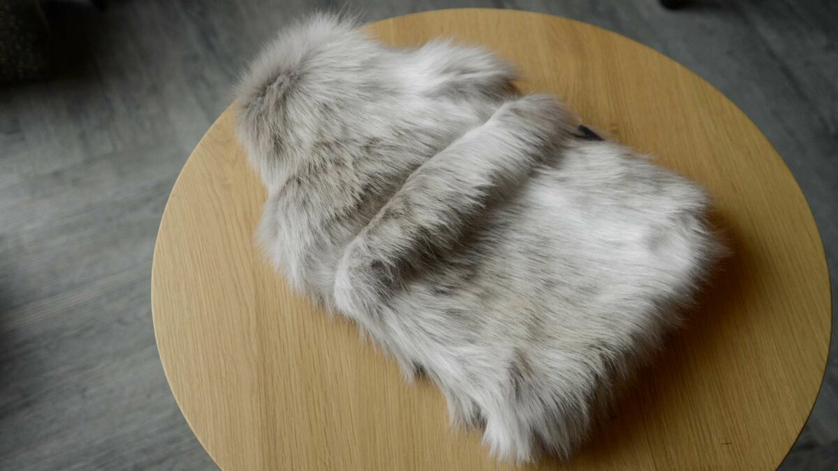 cosy faux fur covered hot water bottle