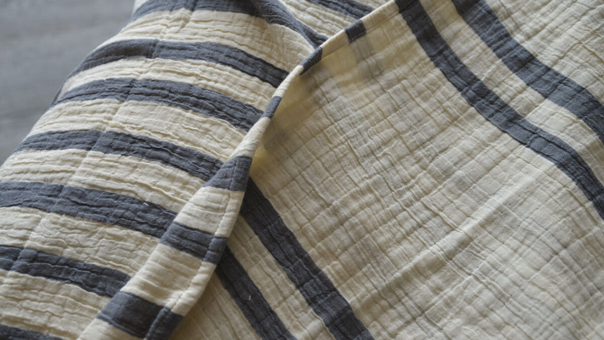 Relaxed Stripe Cotton Bedspreads - Image 9