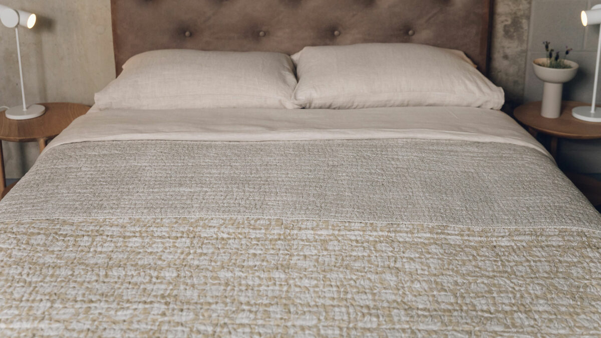 reversible bedspread floral