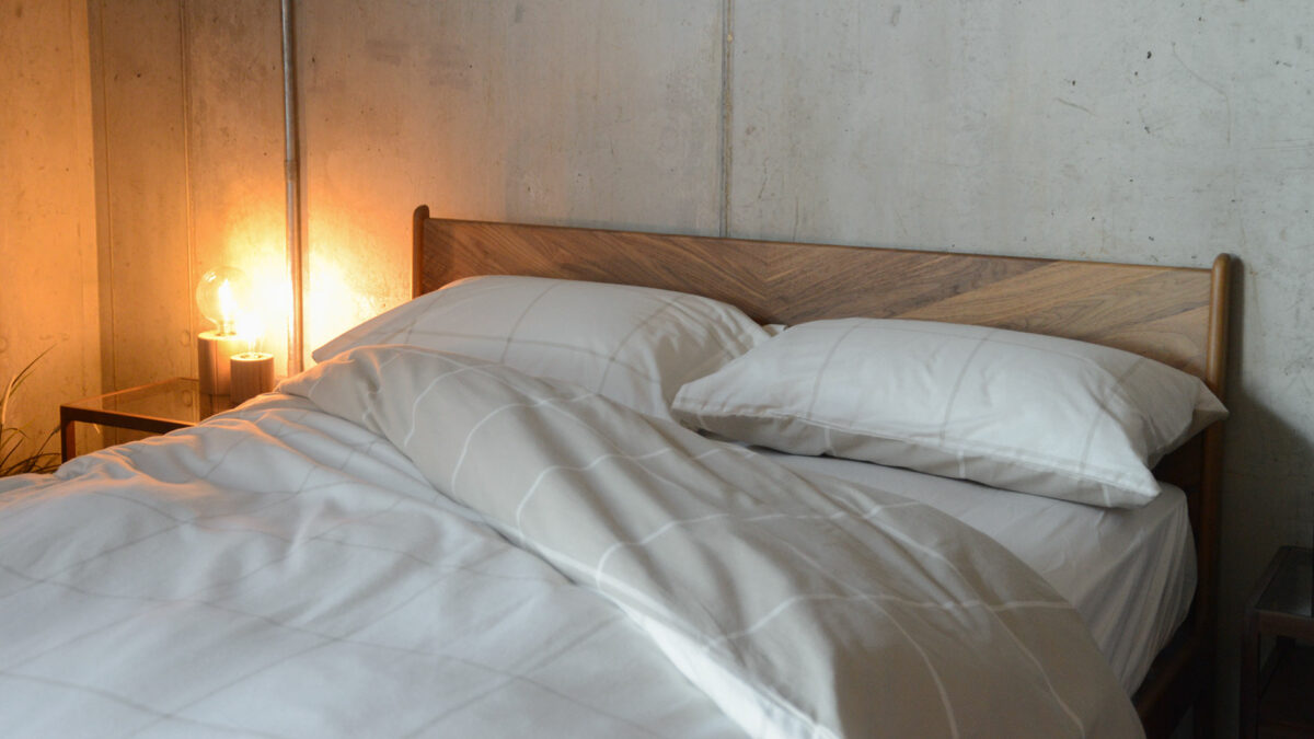 beige and cream brushed cotton bedding