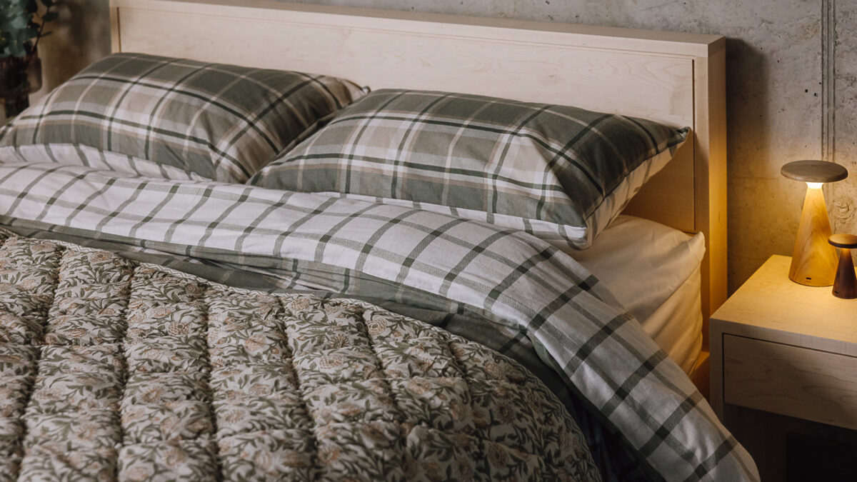 Floral Quilted Throw with Stripe Reverse - Image 9