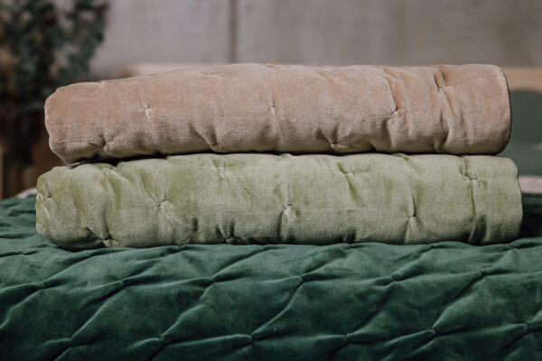 Reversible Cotton Velvet Quilted Throws