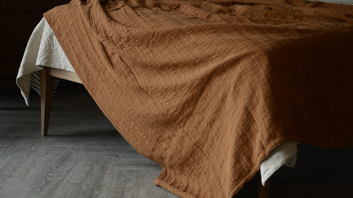 Textured Stripe Pure Cotton Bedspreads - Image 11