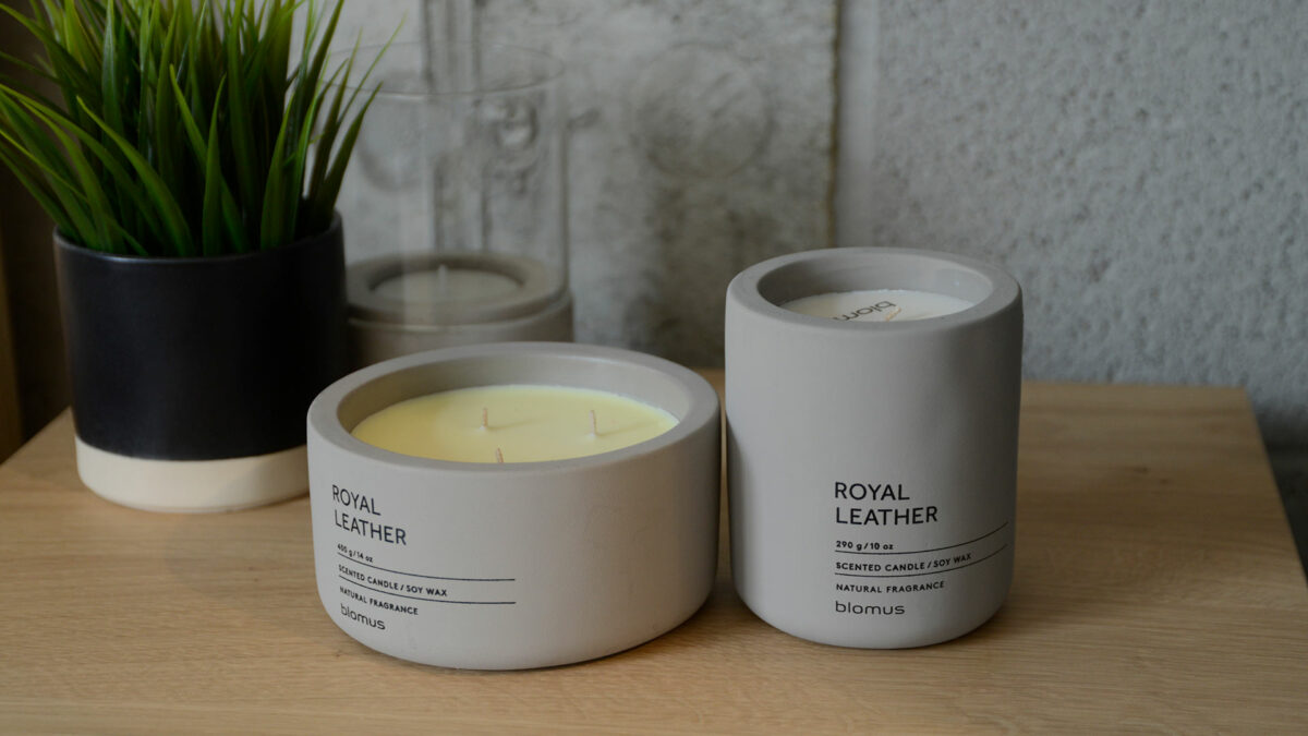 royal leather scented candles