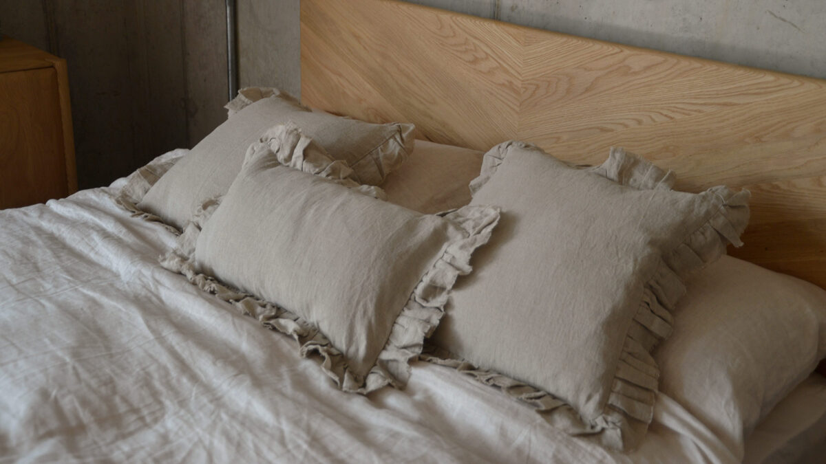Linen Ruffle Cushions - Image 7