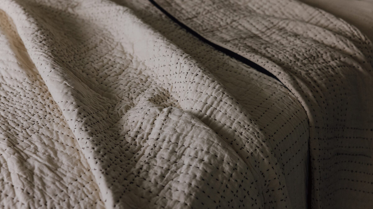 Contrast Stitch Bedspread - Image 5