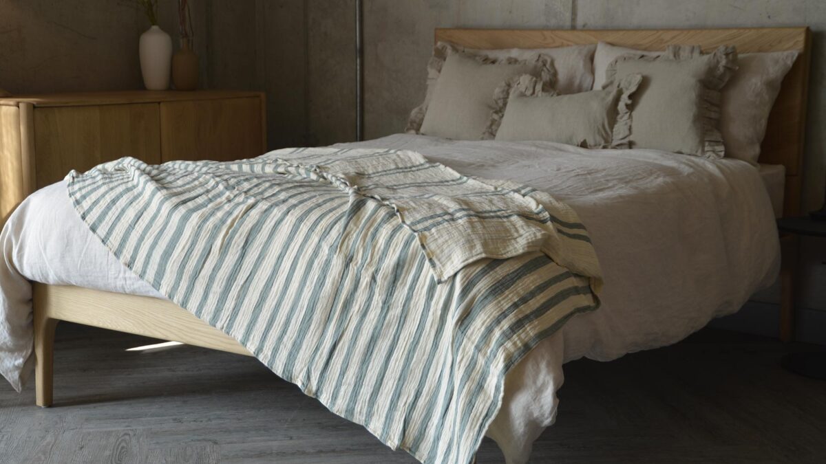 Relaxed Stripe Cotton Bedspreads - Image 6