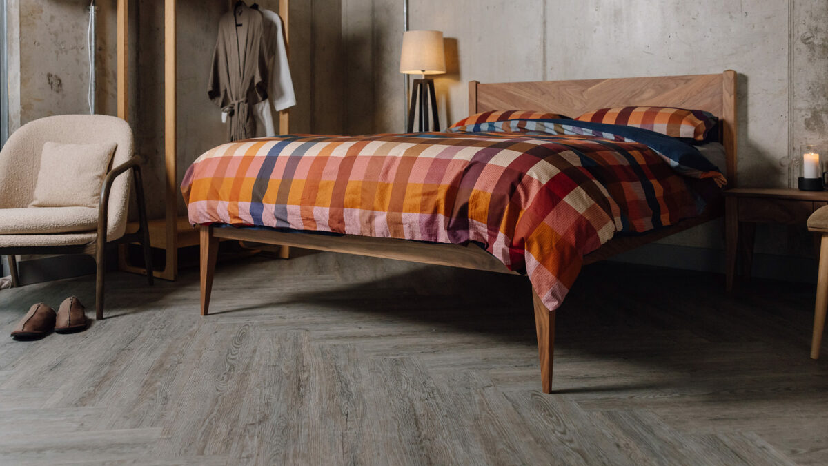 russet check duvet set