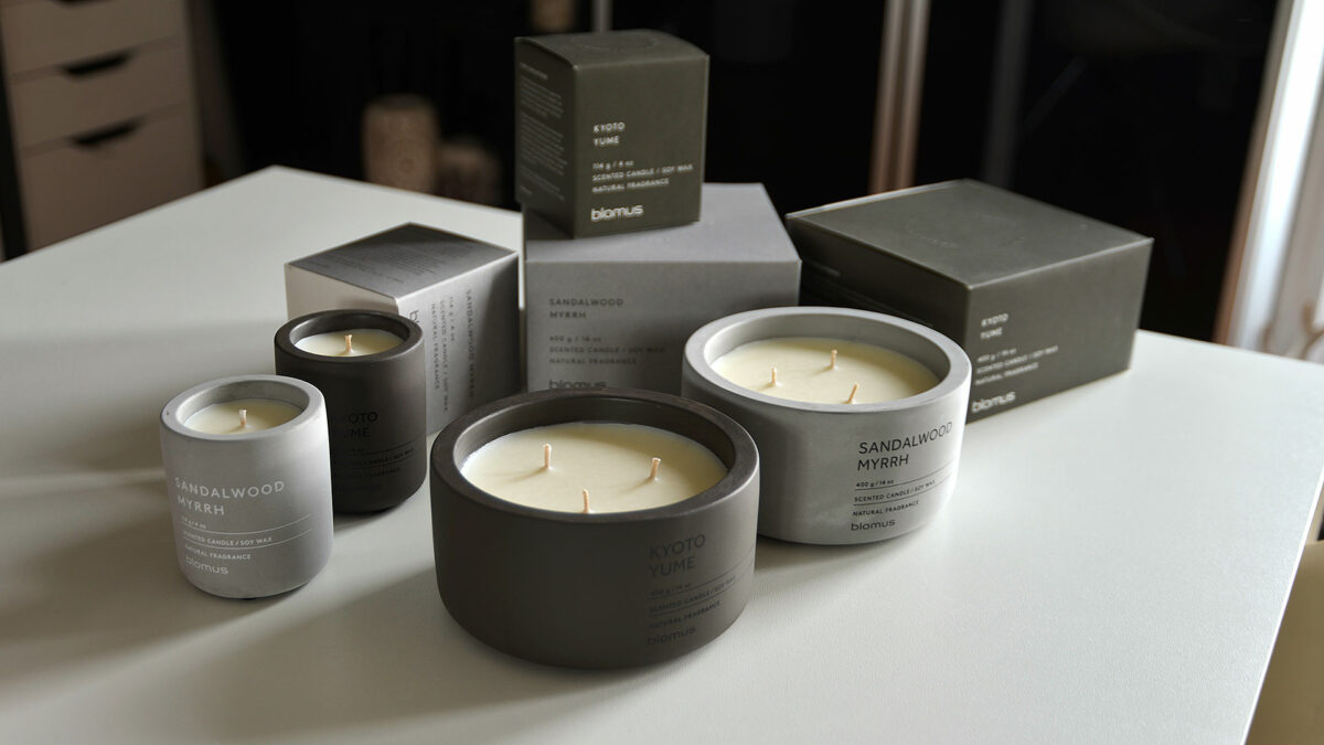 sandalwood and kyoto yume candles