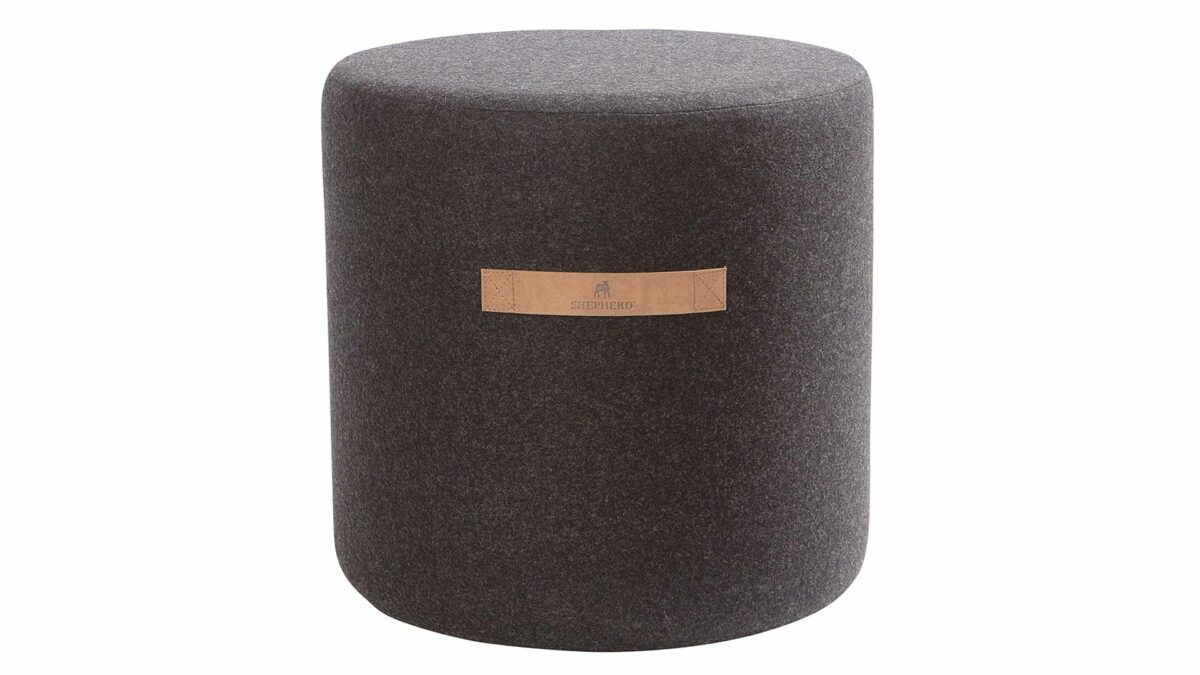 sara wool pouffe black 617 4040010