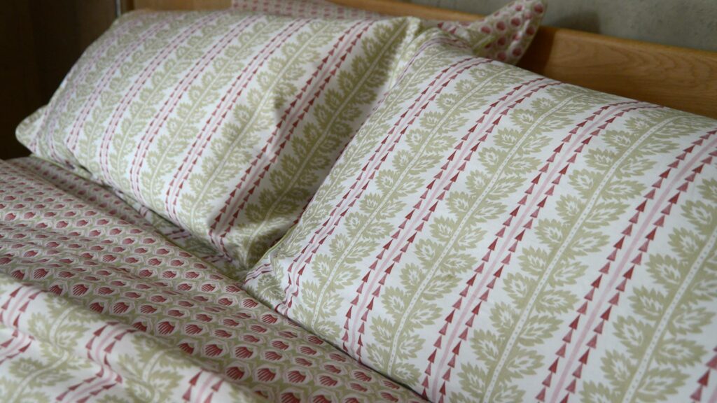 sateen cotton printed bedding