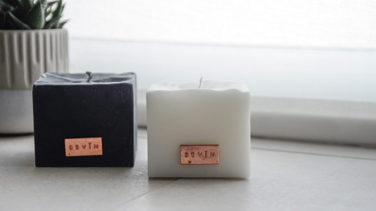 hand made, natural and vegan scented candles by Sevin