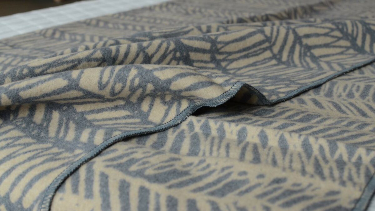 scribbled stripe throw 2 beige and dark grey