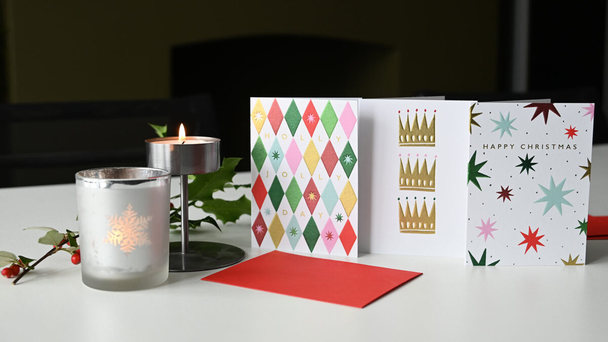 Luxury Mid-Century Look Christmas Cards