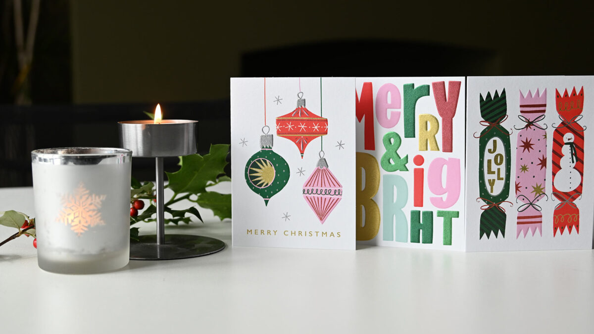 Luxury Mid-Century Look Christmas Cards - Image 2