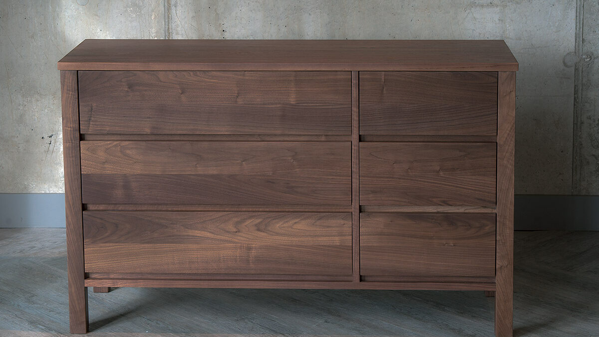 Shaker 6-Drawer Chest in Walnut - Bedroom Furniture from Natural Bed Company