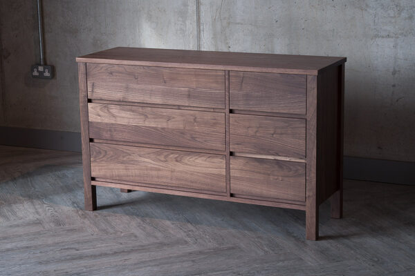 Walnut Shaker 6-Drawer Chest from Natural Bed Company.