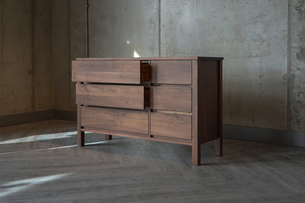 Shaker Look Walnut 6-Drawer Chest from Natural Bed Company