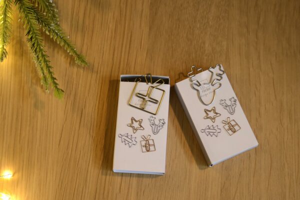 shaped paperclips christmas theme