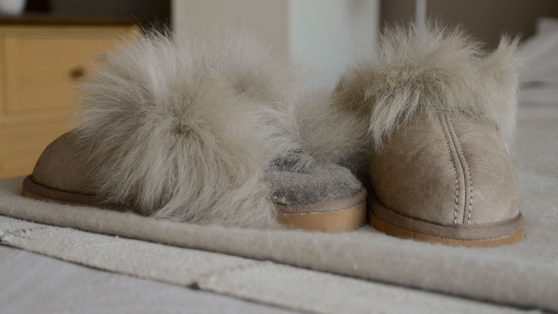 Slippers with on sale sheepskin lining