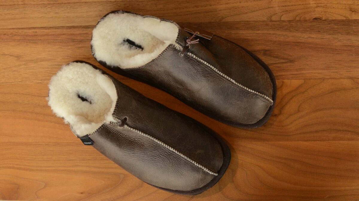 shepherd Hugo mens leather slippers