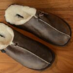 cosy slip-on sheepskin slippers for men