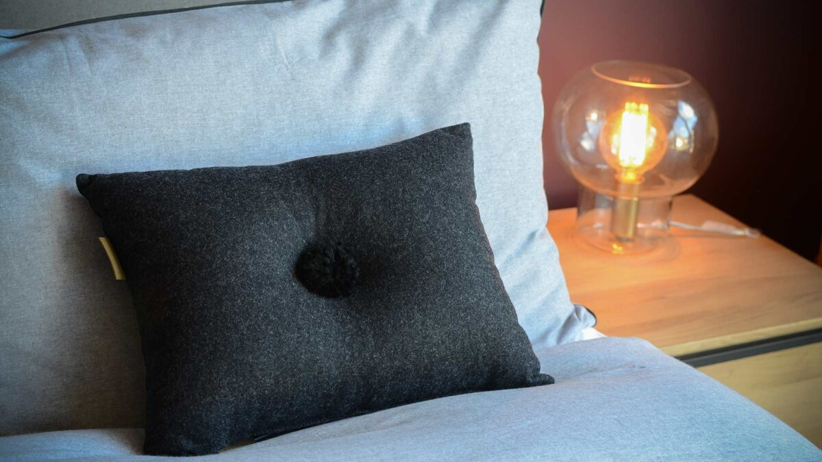 shepherd anita cushion2 on chambray bedding