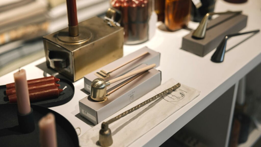 showroom gifts candles and snuffers  scaled
