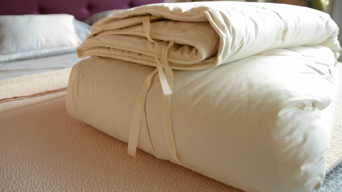 silk filled duvet