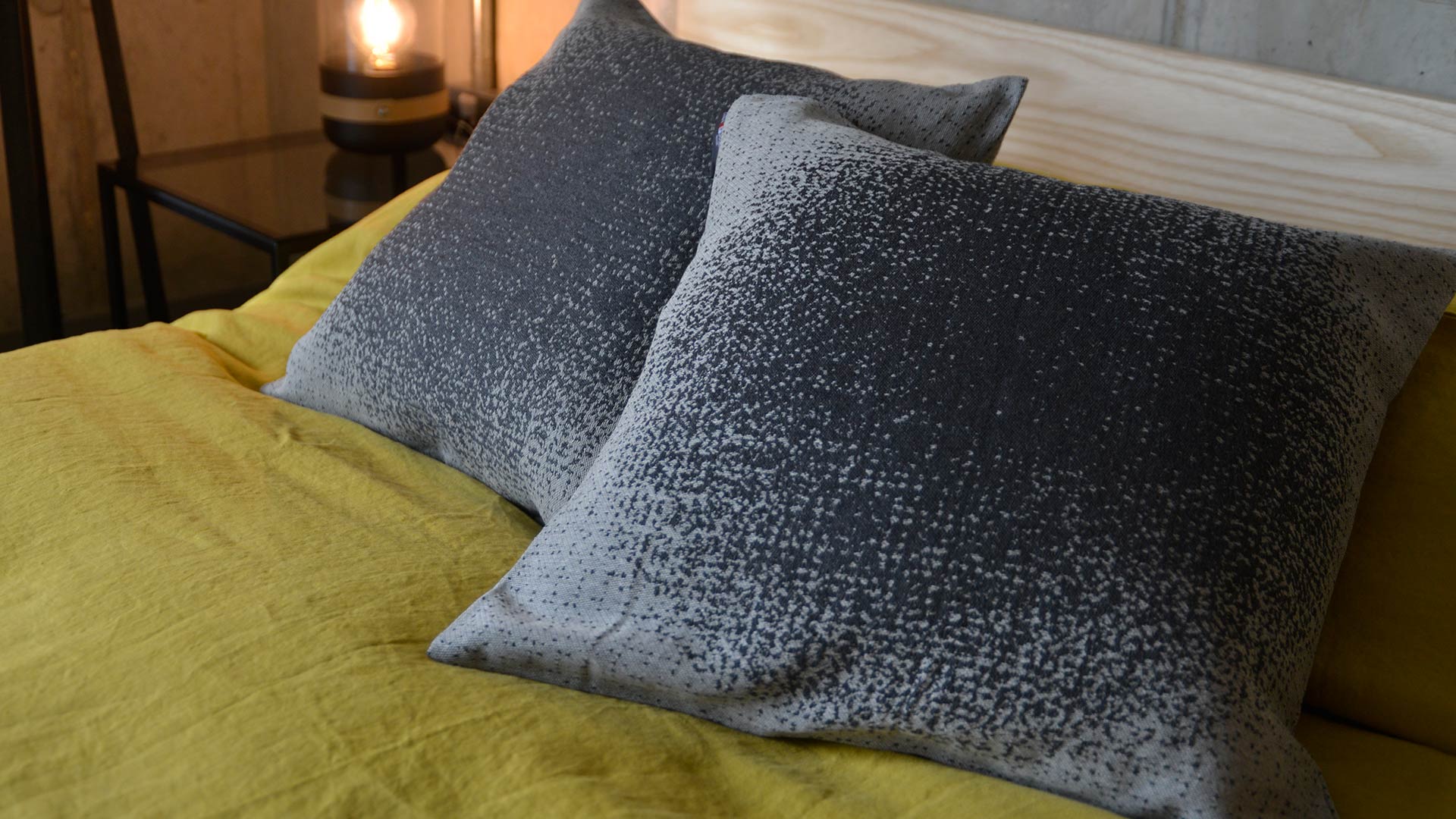 charcoal grey cushion