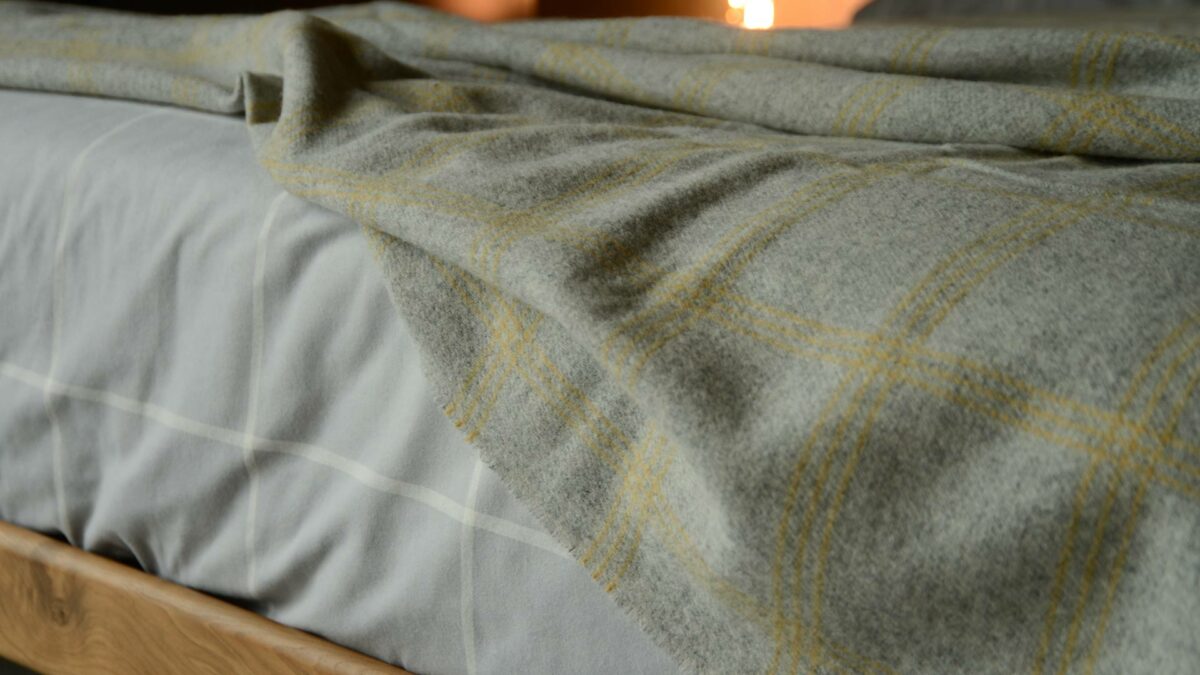 modern windowpane pattern throws