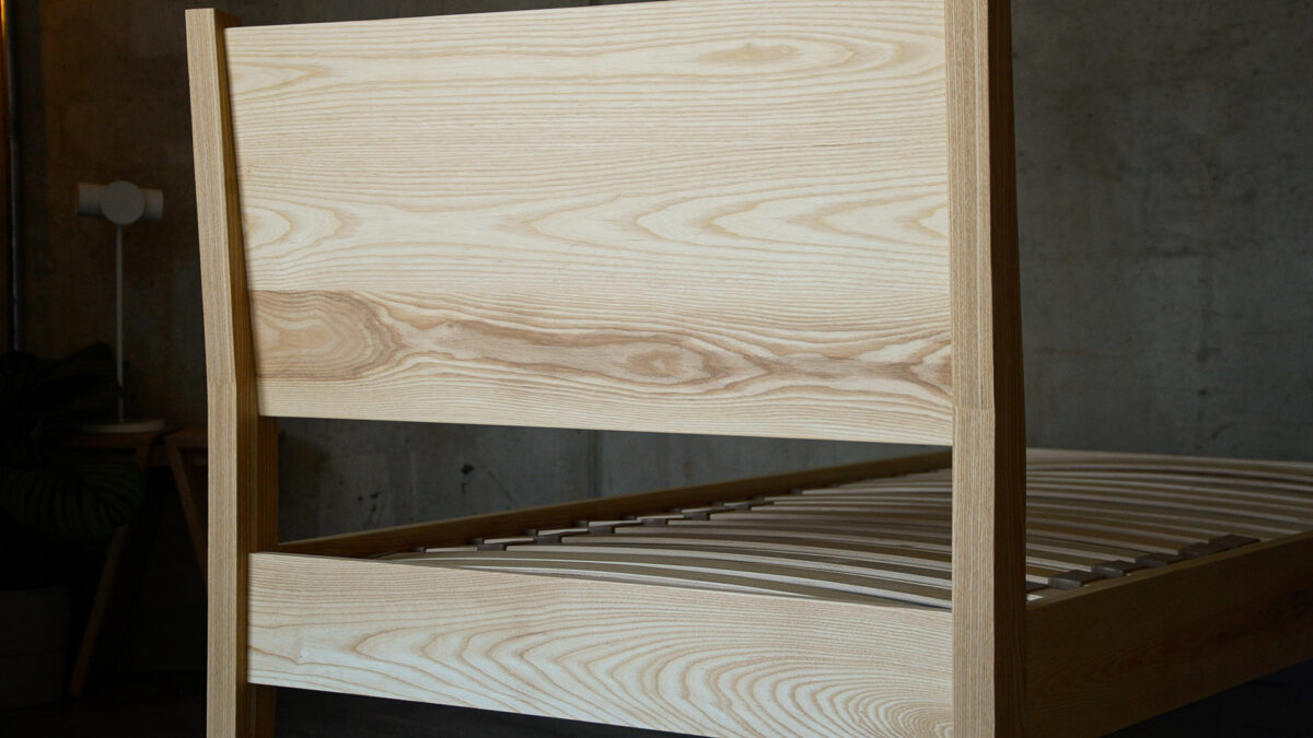 single ash zanskar back of headboard view