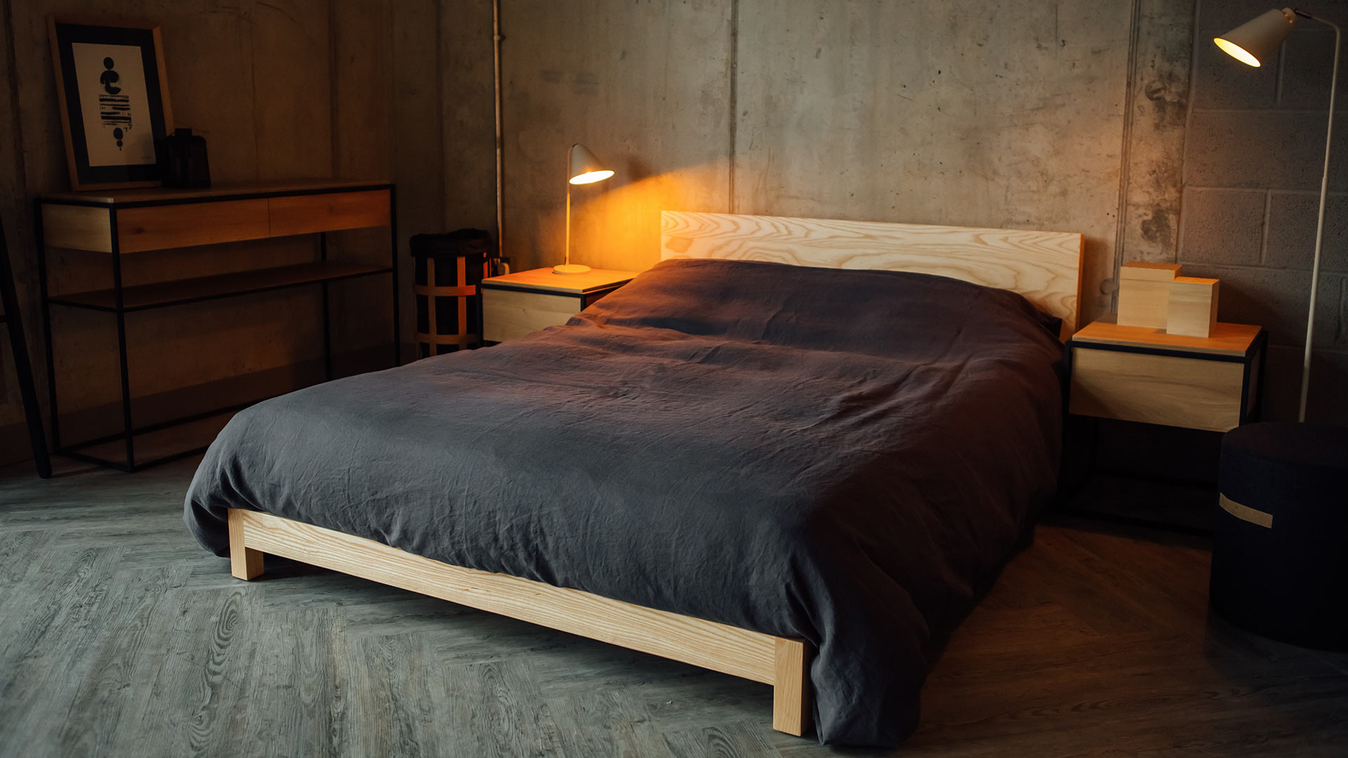 Slate Grey Pure Linen Bedding
