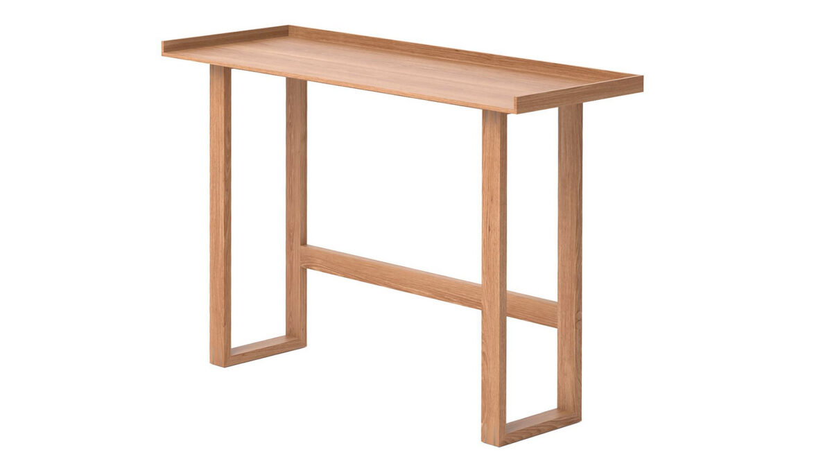 modern oak desk or console table