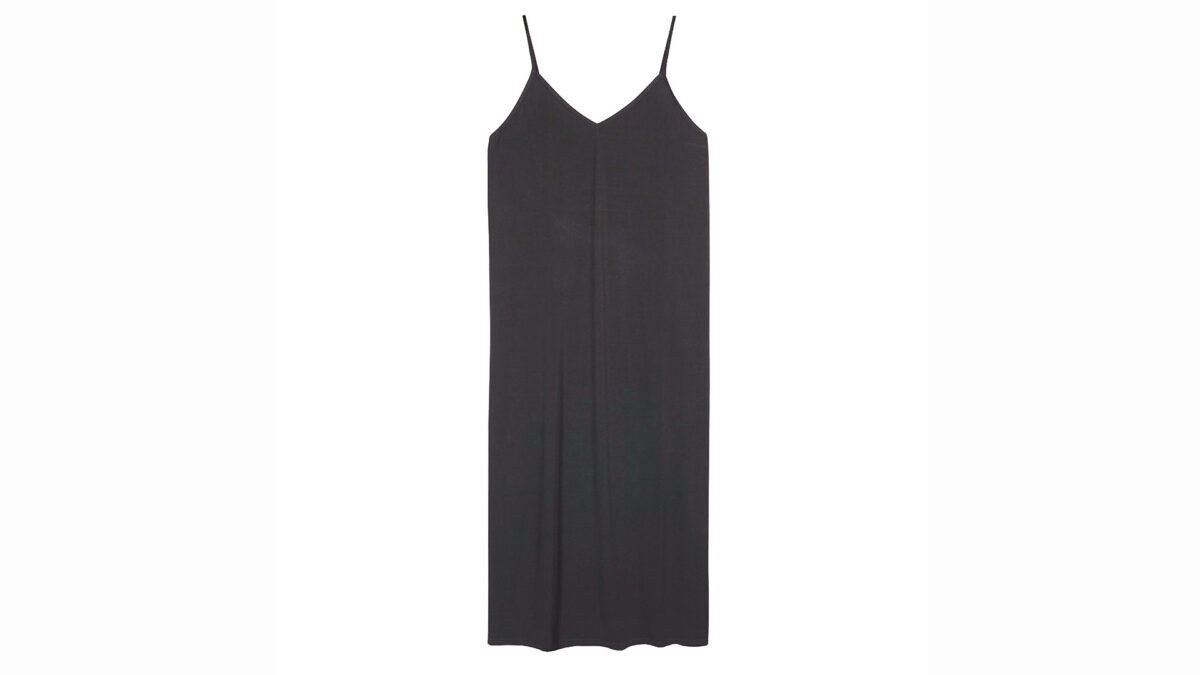 slip Dress in smoke grey