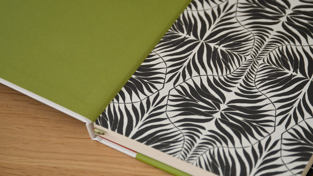 Hardback Leaf Print Notebooks - Image 9