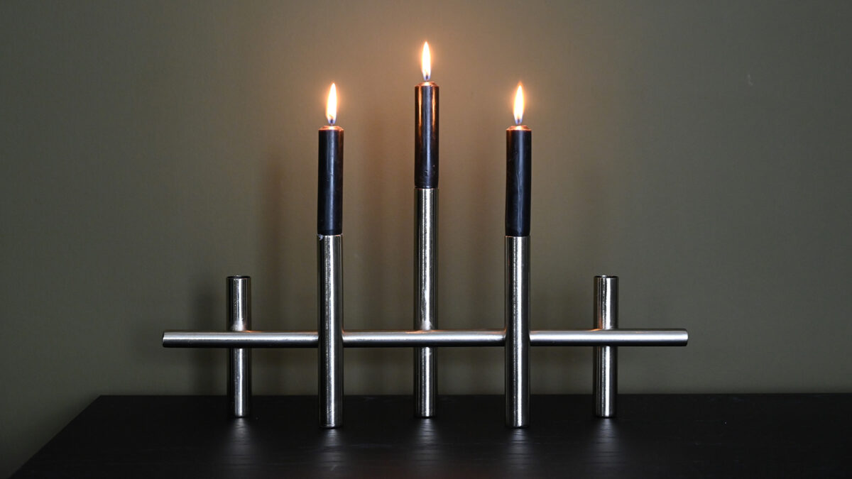 Large Metal Candleholders - 2 Sizes - Image 3